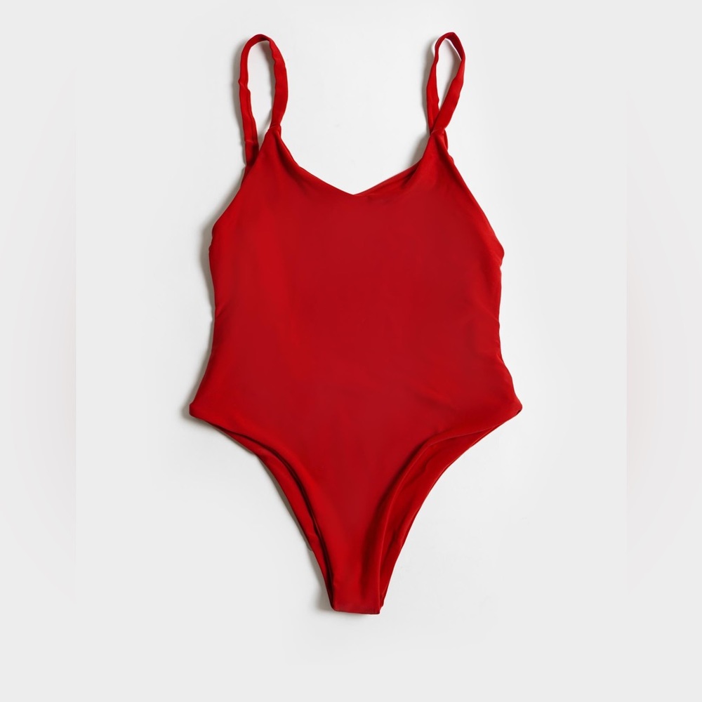 Black bough plunge swim suit